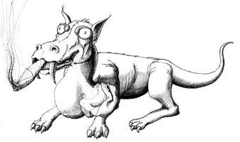 dragon qui fume
